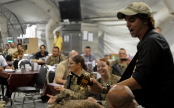 Former Rangers visit Deeds soldiers