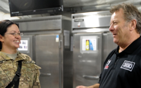 Former Rangers visit Deeds soldiers