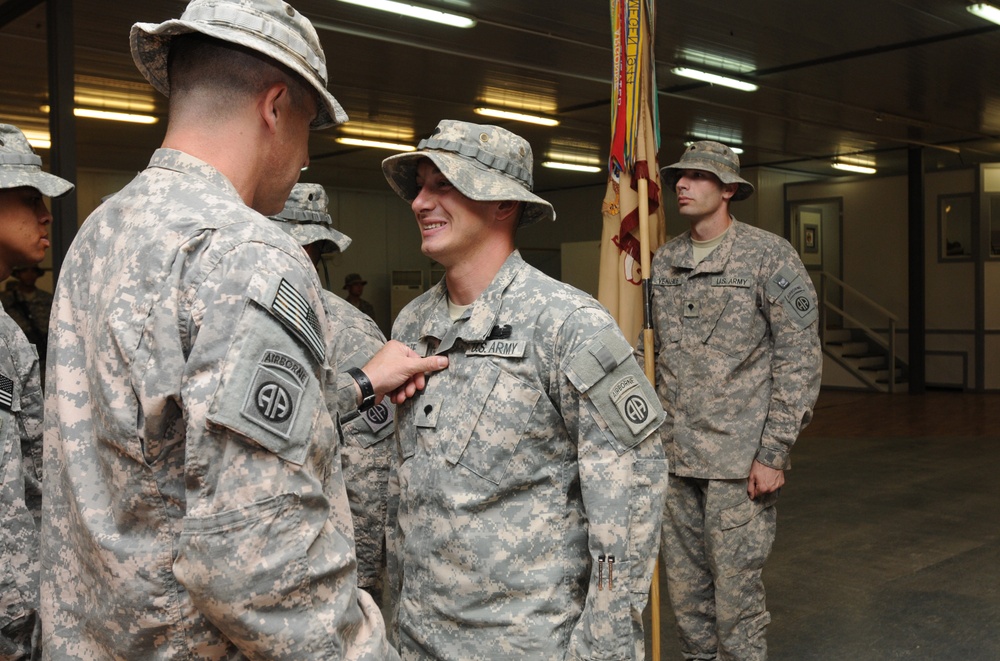 Paratroopers awarded Combat Action Badge