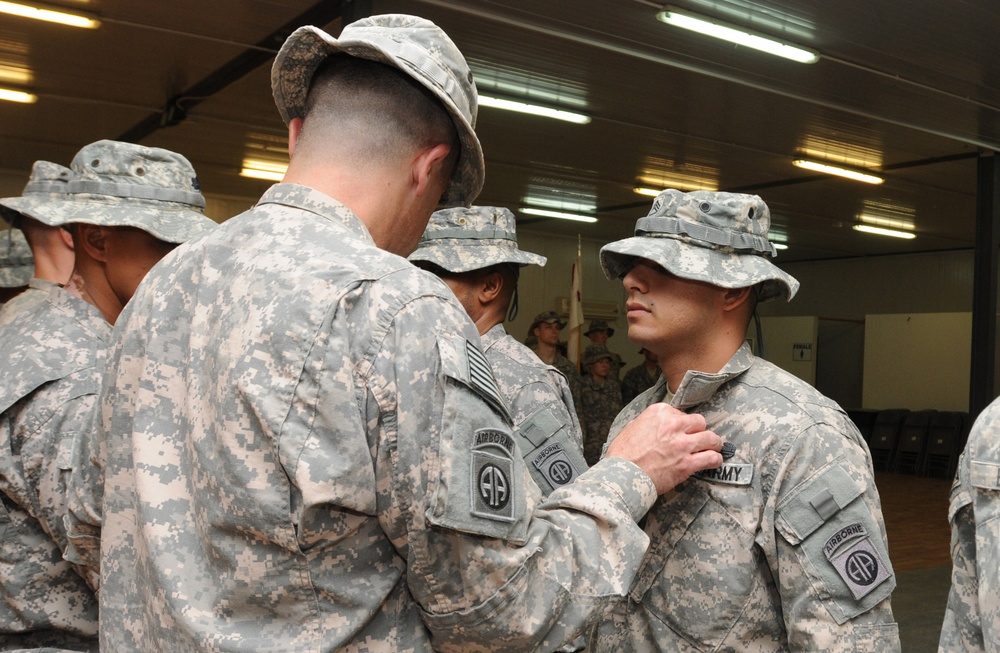 Paratroopers awarded Combat Action Badge