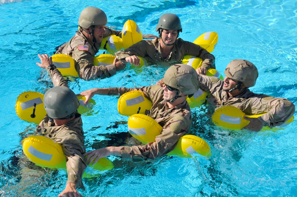 US Coast Guard water survival training JTF Guantanamo