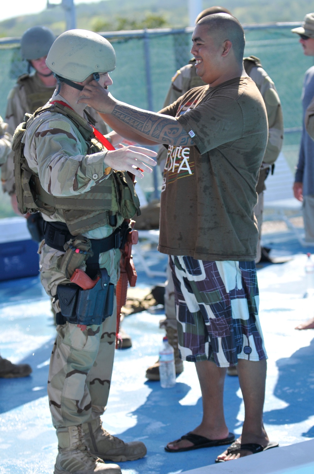 US Coast Guard water survival training JTF Guantanamo