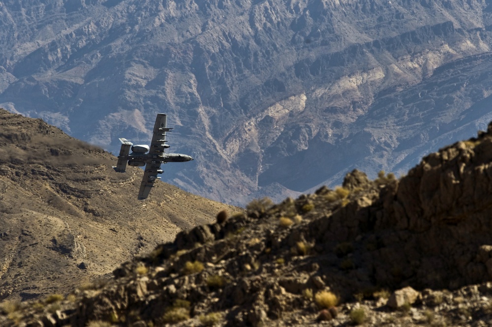Close air support training at the Nevada Test and Training Range