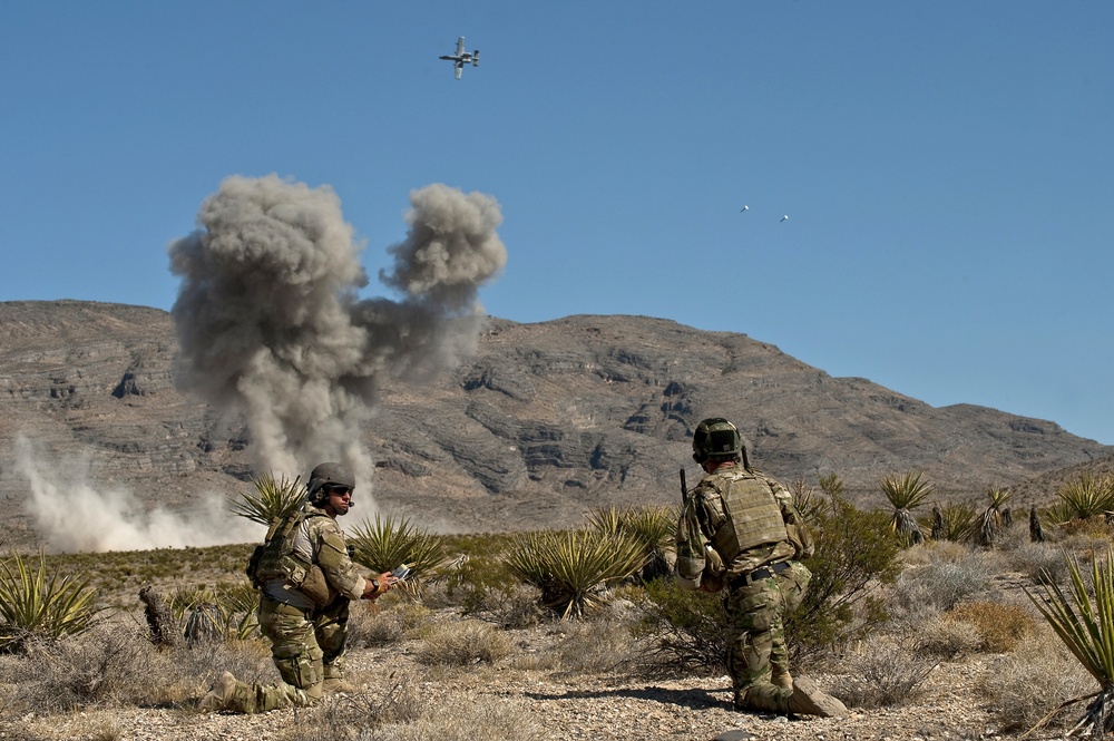 Close Air Support training at the Nevada Test and Training Range