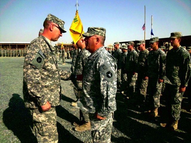 Combat patch ceremony