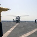 German Marine Lynx refuels aboard USS Whidbey Island