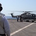 German Marine Lynx refuels aboard USS Whidbey Island