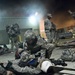 Barger slides soldier on stretcher