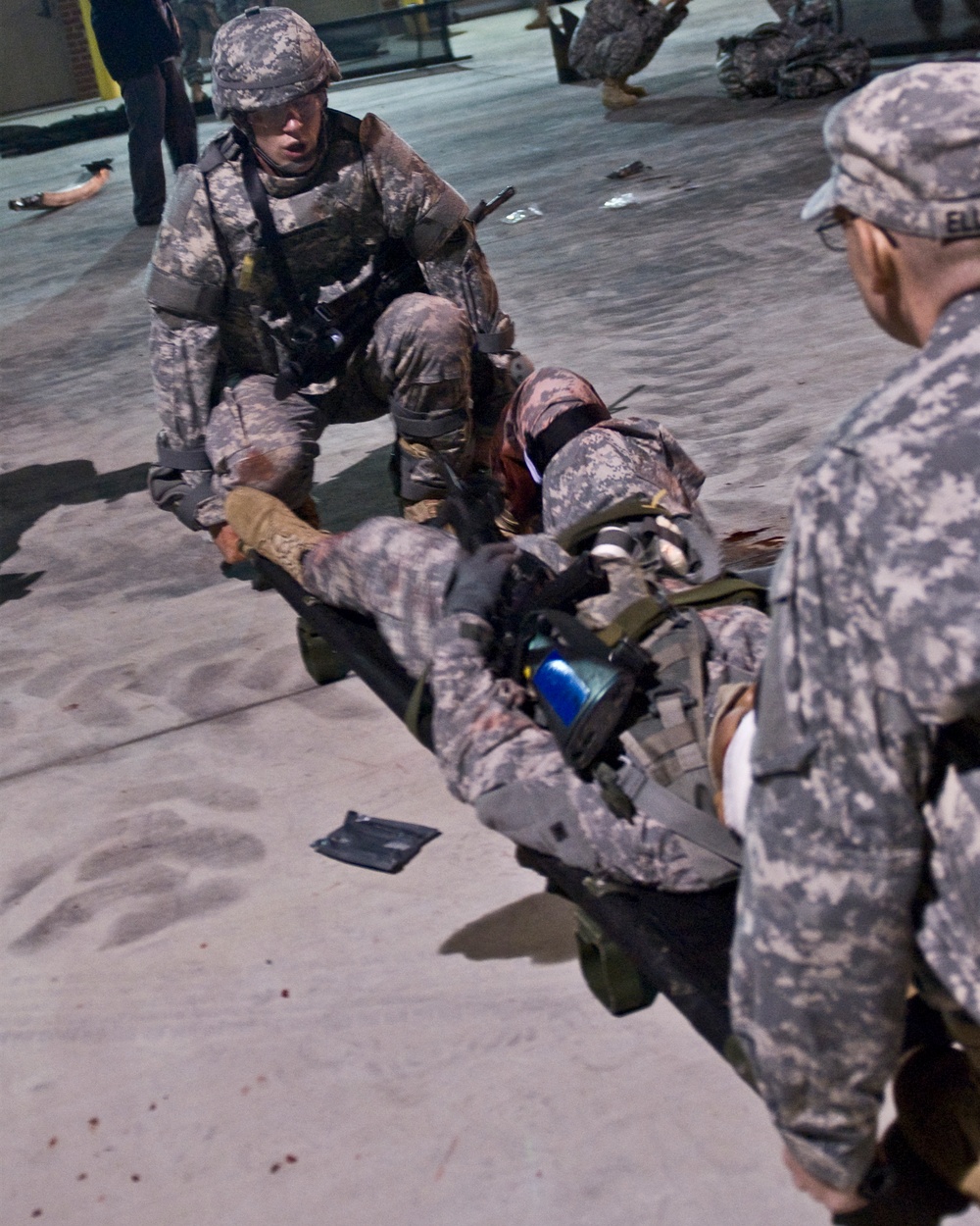 Barger helps evacuate casualty