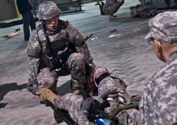 Barger helps evacuate casualty