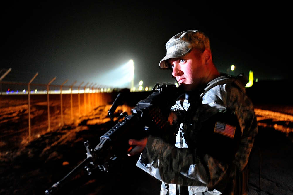 Airmen secure the airfield