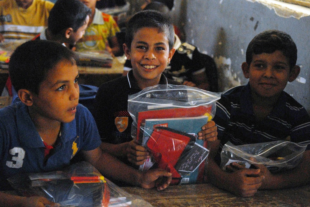 IPs and Lancers supply local students with school gear