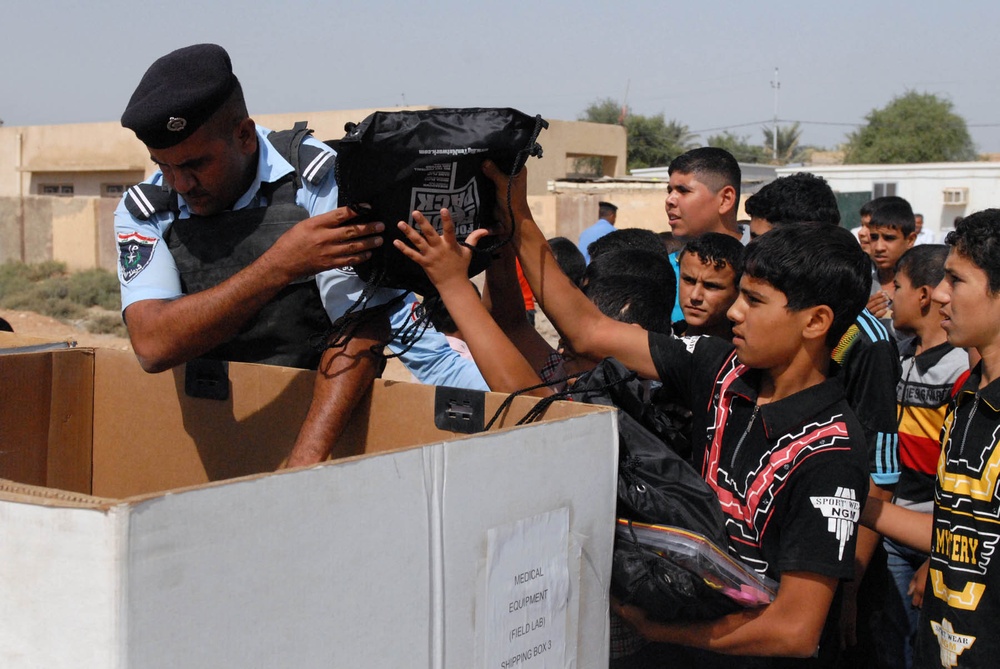 IPs and Lancers supply local students with school gear