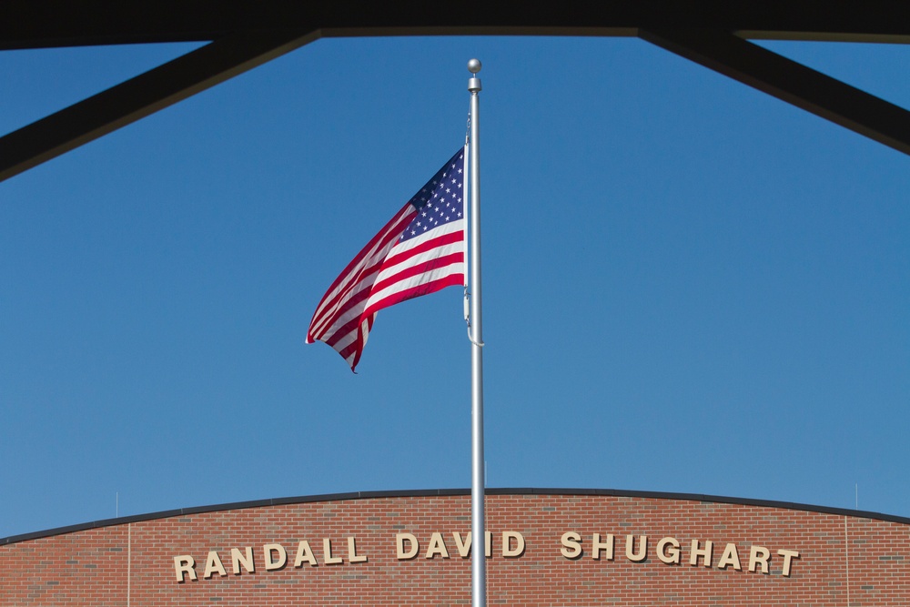 Flag flies at Shughart Schools