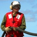 Marines, sailors participate in a fire fighting exercise