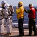 Marines, sailors participate in a fire fighting exercise