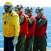 Marines, sailors participate in a fire fighting exercise