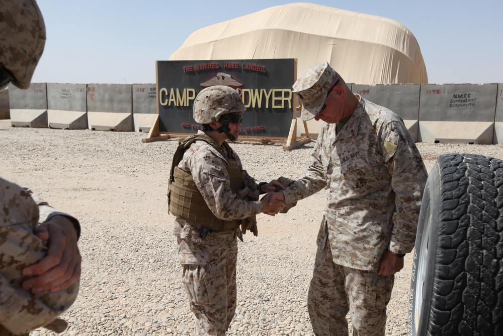 Commandant of the Marine Corps visits Camp Dwyer