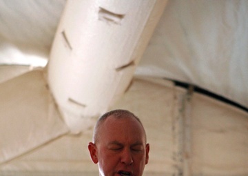 Spiritual services at Forward Operating Base Edinburgh