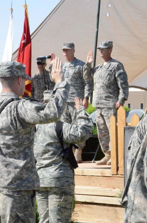 US service members re-enlist at Iraqi oasis