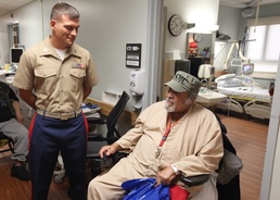 Marines visit VA patients