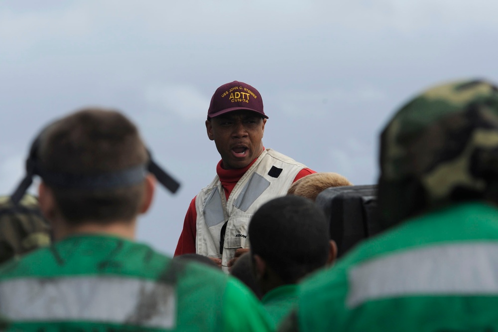 USS John C. Stennis in the Pacific Ocean
