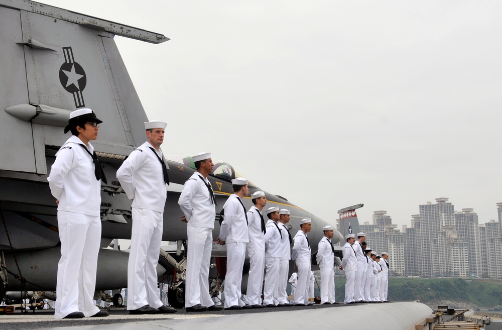 USS George Washington in South Korea