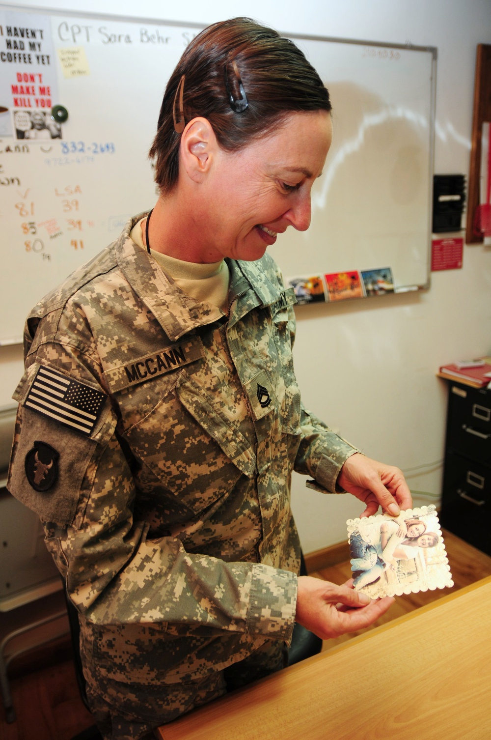 Military mom supports daughter half a world away