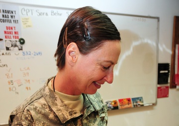 Military mom supports daughter half a world away