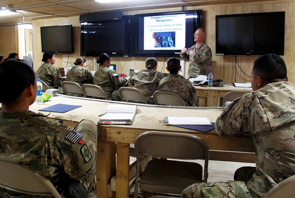 Combined Team Zabul trains Female Engagement Team