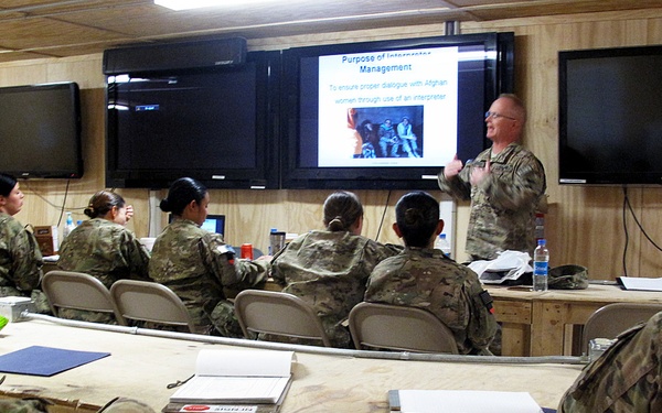 Combined Team Zabul trains Female Engagement Team