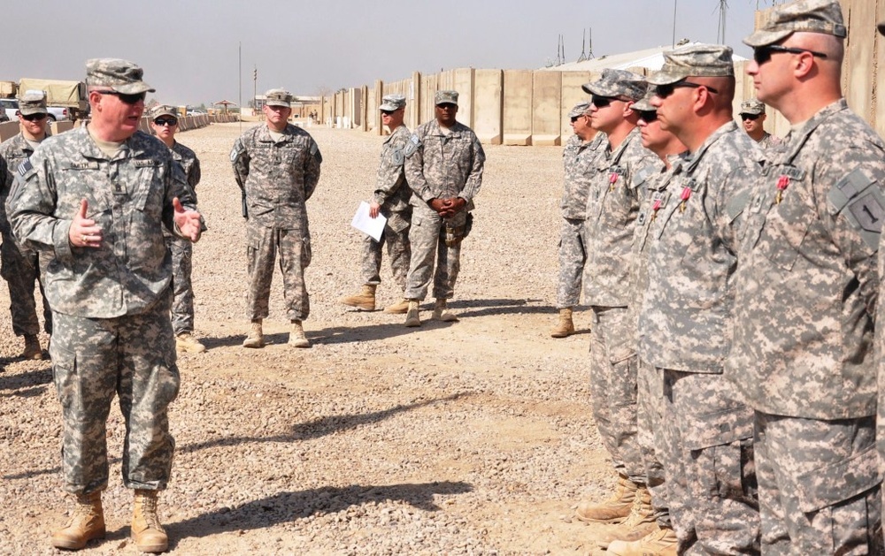 ‘Dragon’ Battalion bids farewell to advance party soldiers redeploying to Fort Riley