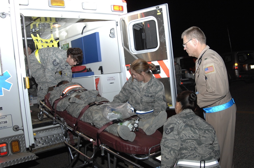 332nd AEW airmen participate in accident response training