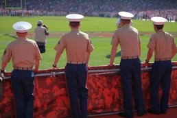 49ers honor Marines, sailors in Fleet Week