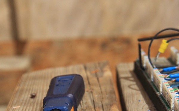 580th Signal OSP prepping and conducting a site Survey