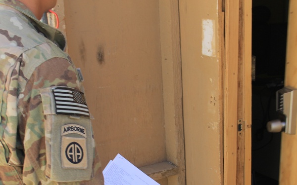 580th Signal OSP prepping and conducting a site Survey