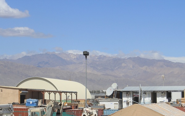 580th Signal OSP prepping and conducting a site Survey