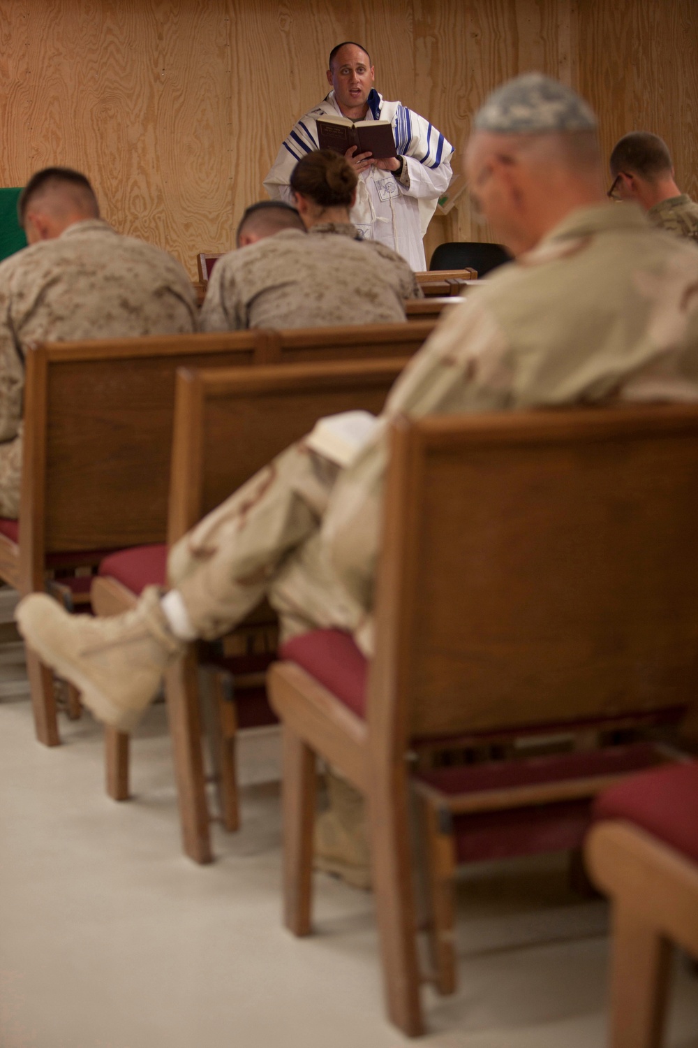 High Holy Day worship at Camp Leatherneck’s Chapel