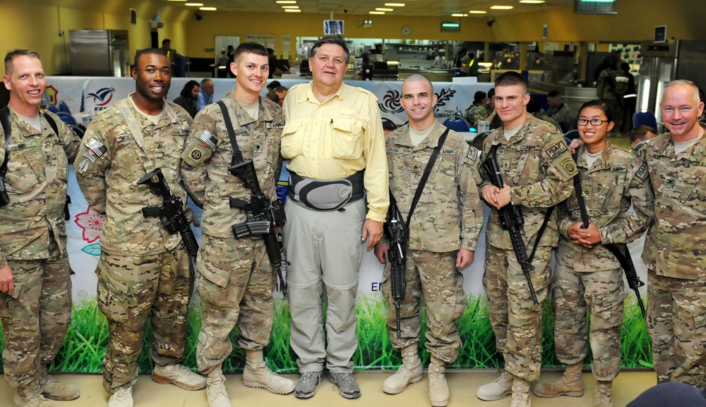 Benishek meets constituents at Kandahar Airfield