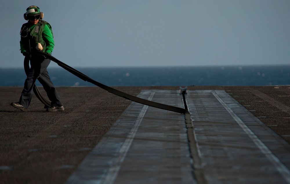 USS Carl Vinson action