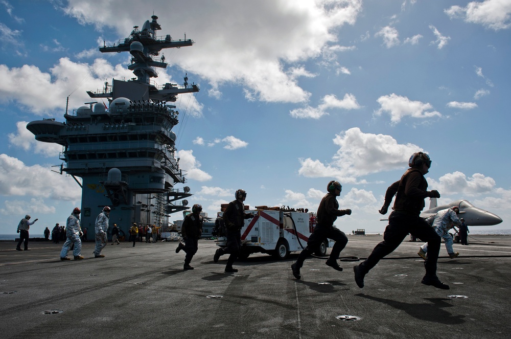 USS Carl Vinson action