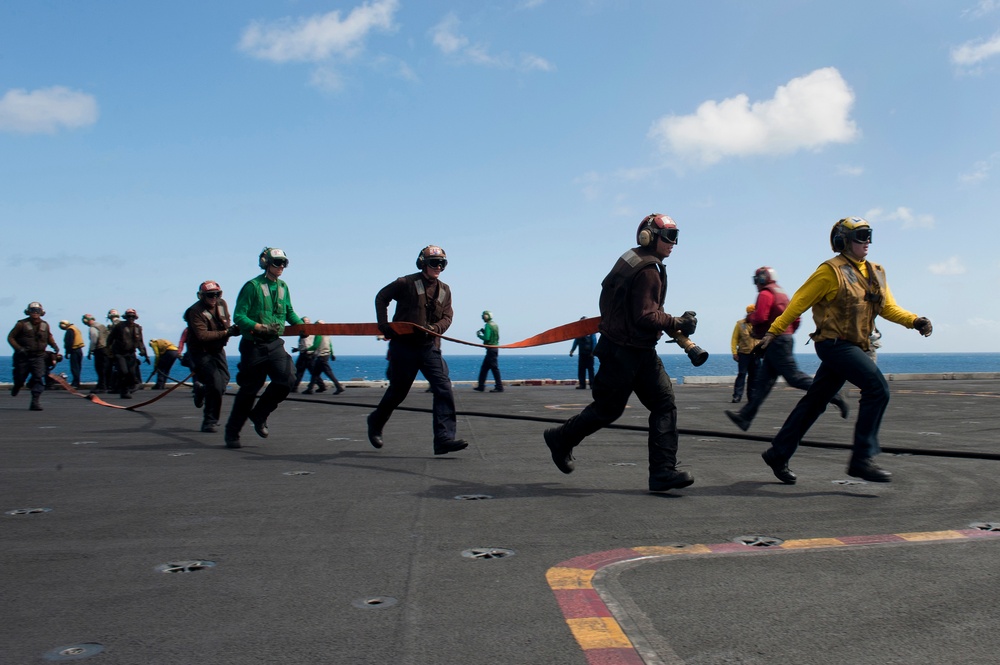 USS Carl Vinson action