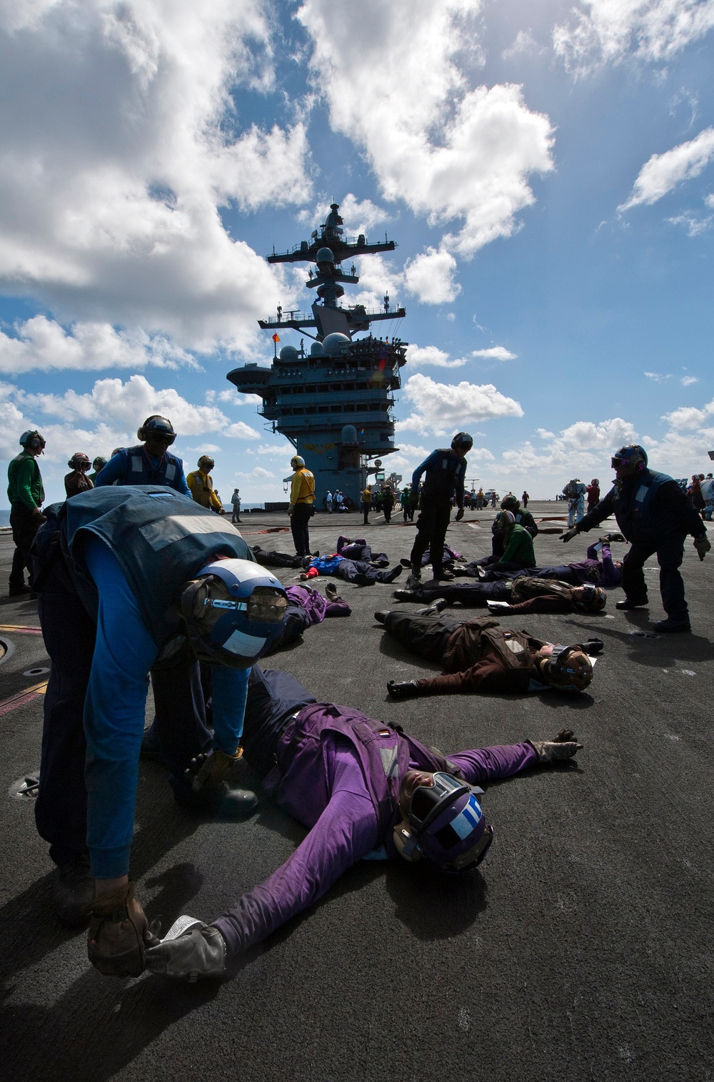 USS Carl Vinson action