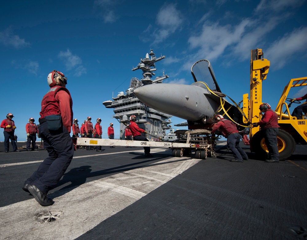 USS Carl Vinson action