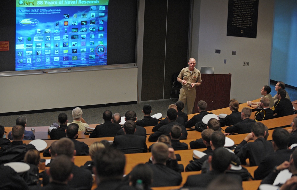 Rear Adm. Carr lectures at US Naval Academy