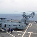 CH-46E Sea Knight on USS Denver's flight deck