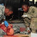 Medical staff simulate saving lives