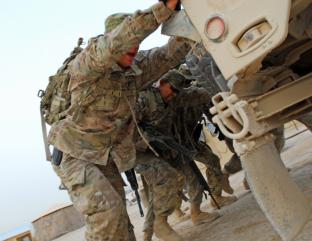Deployed Air Cav troopers, spouses conduct joint spur ride