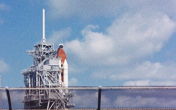 Space flight honoree’s first, last launch