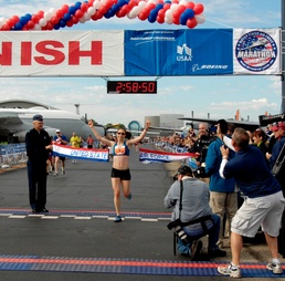 Scott AFB officer reflects on winning Air Force Marathon female division
